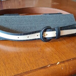 Black and Tan Leather Belt